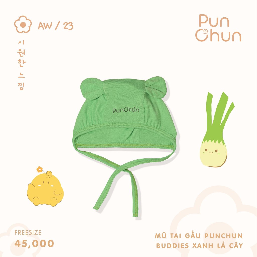 Mũ Tai Gấu PUNCHUN Buddies AW23D7