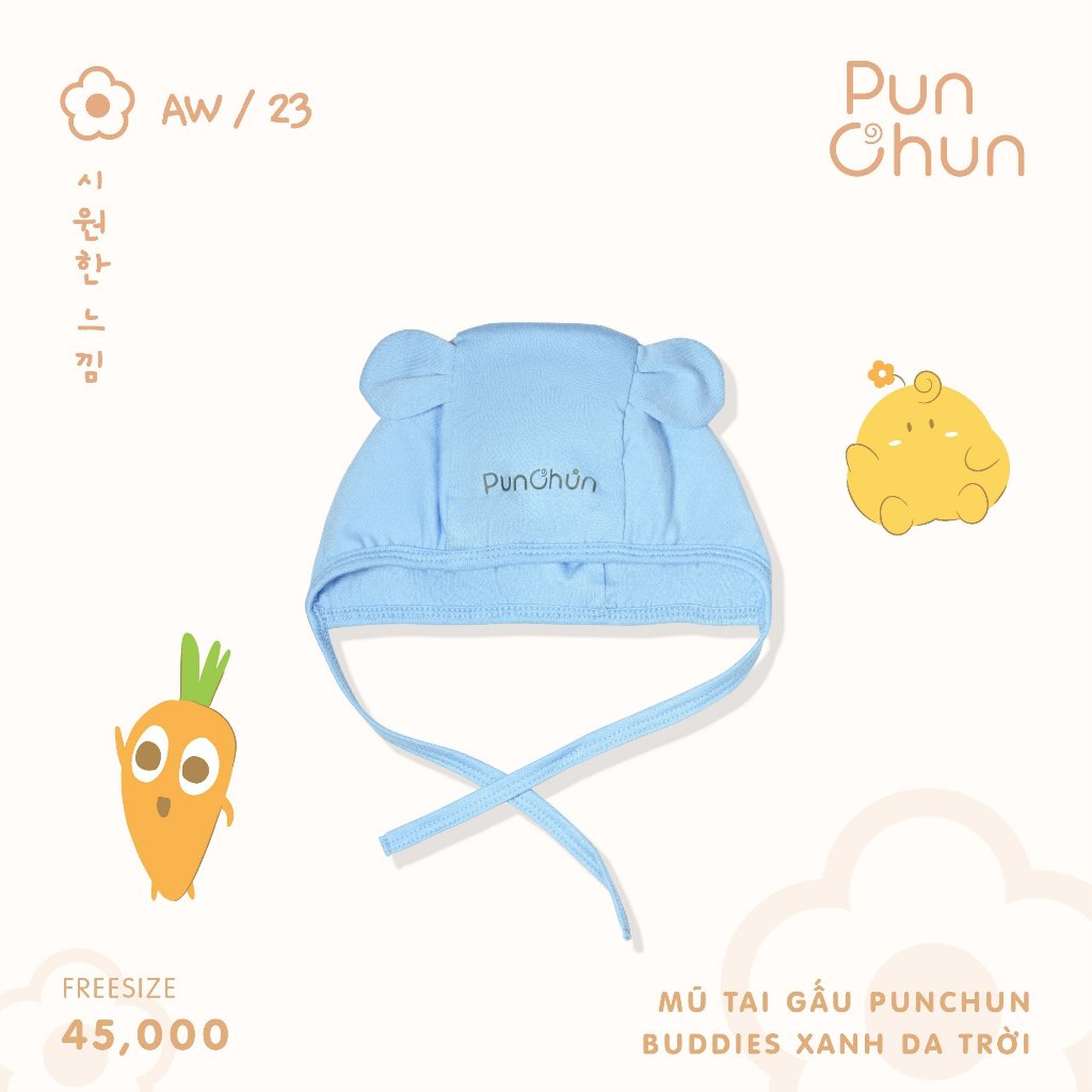 Mũ Tai Gấu PUNCHUN Buddies AW23D7