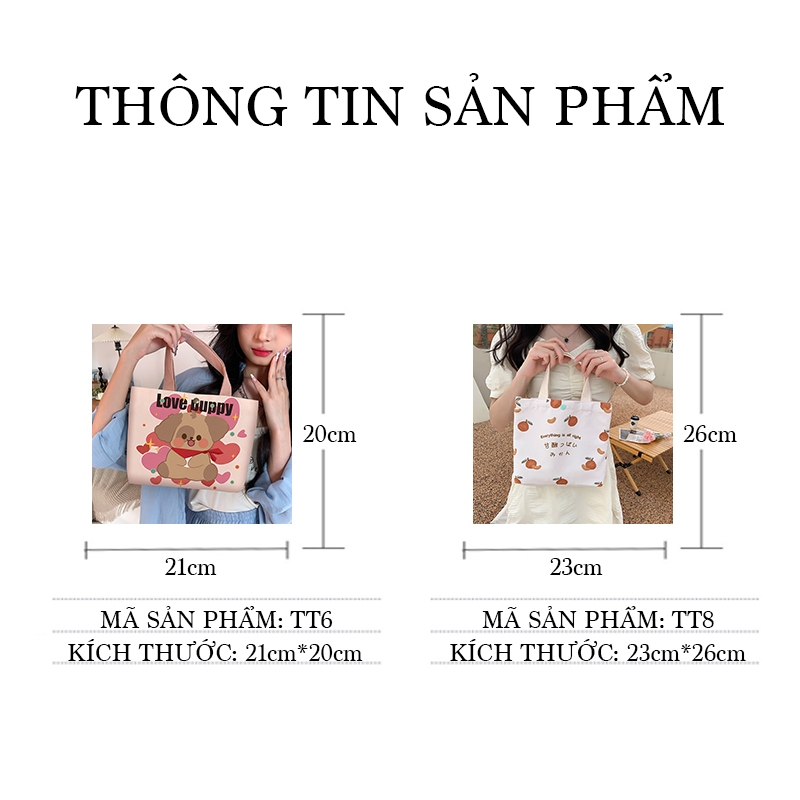 Túi tote vải đeo chéo có cúc bấm đi học đi chơi giá rẻ phong cách hàn quốc TT0 ZENX
