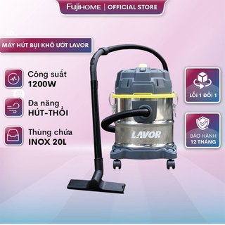 Máy hút thổi bụi khô và ướt Lavor Dozzy 1200W nhập khẩu đa năng thùng Inox cao cấp