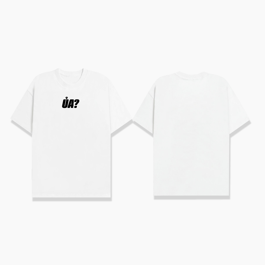 Áo Thun Nam LAUGHTOWN ỦA Tshirt Hai Màu Trắng Đen Tay Ngắn Chất Cotton TSJT068