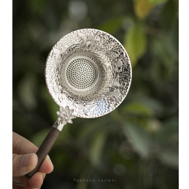 Lọc trà, lược trà bằng inox 304 Hoa Sen Cá Vàng