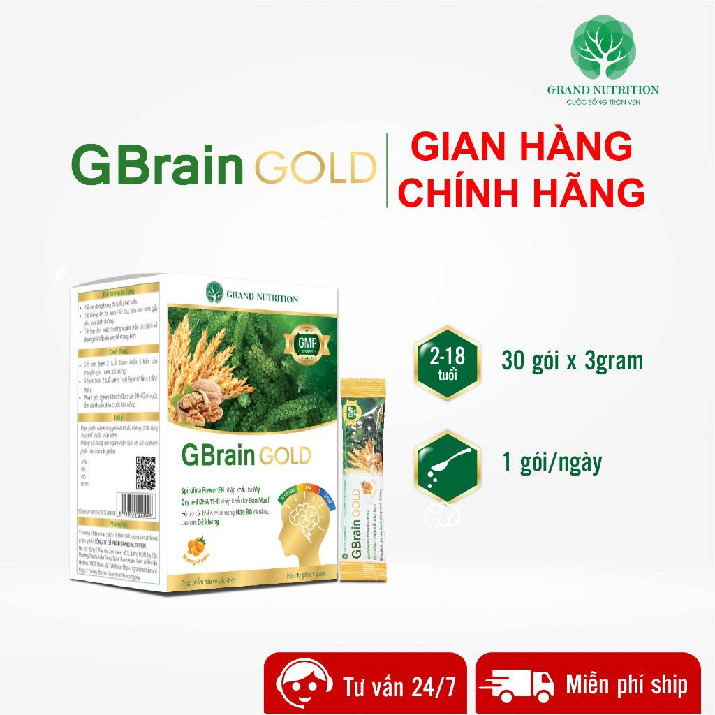 Cốm trí não gbrain gold hộp 30gói