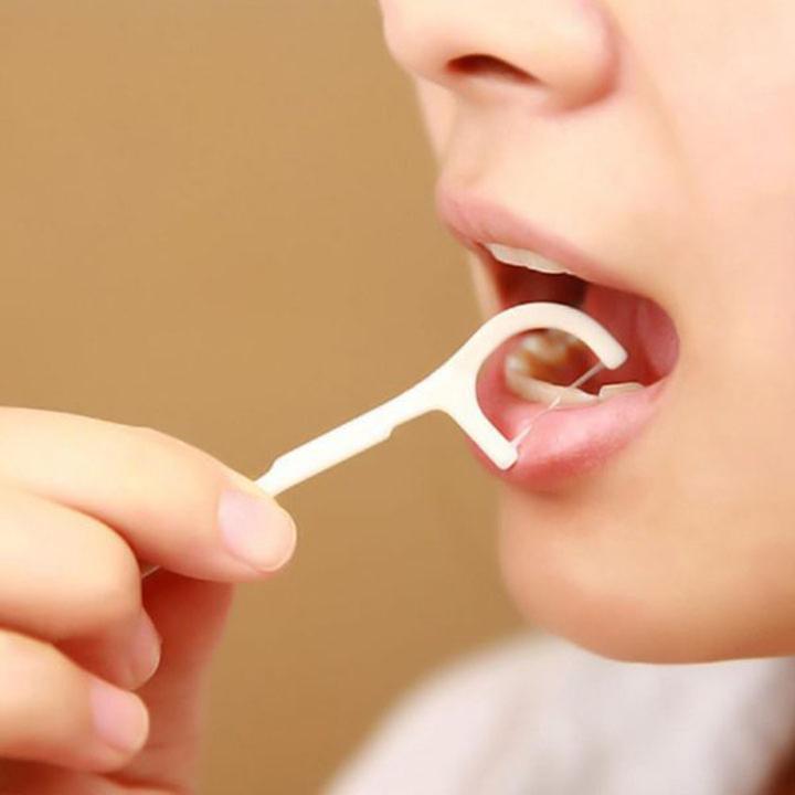 Tăm chỉ nha khoa tiệt trùng hộp 50 chiếc nhật bản cao cấp