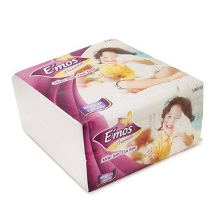 Giấy ăn emos 100 tờ/ xấp khổ lớn 33*33 sạch mềm - giá 1 xấp