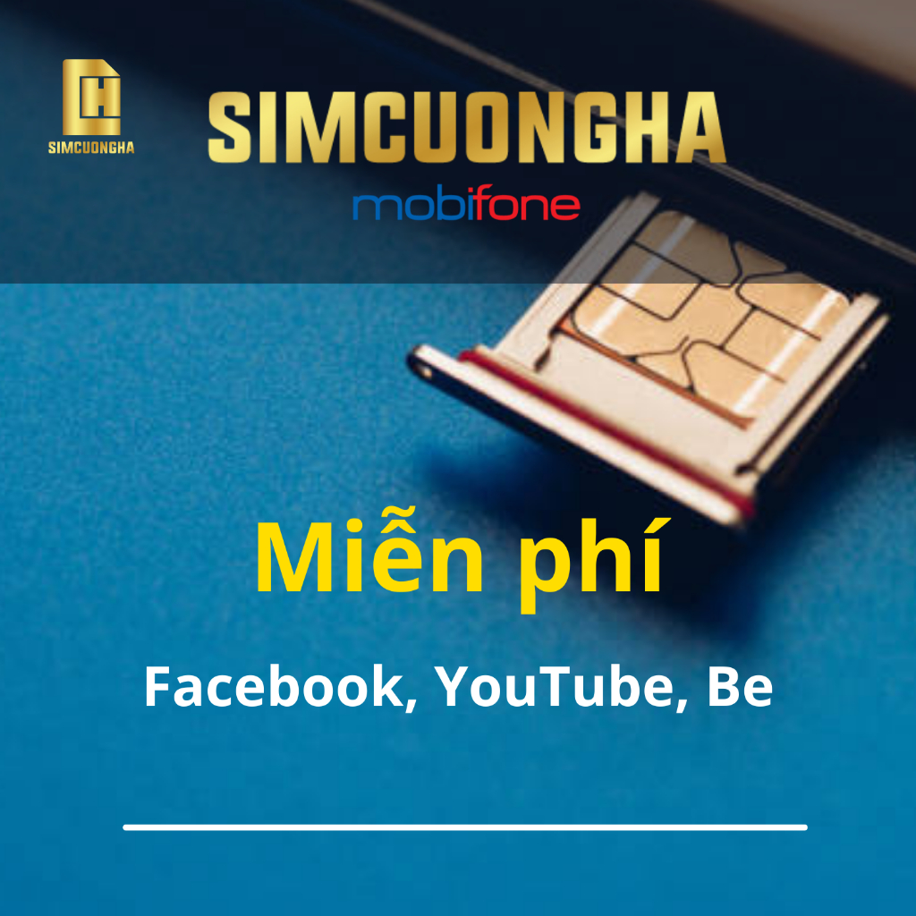 Sim mạng không giới hạn A68, sử dụng miễn phí Facebook, Youtube và Be - Simcuongha