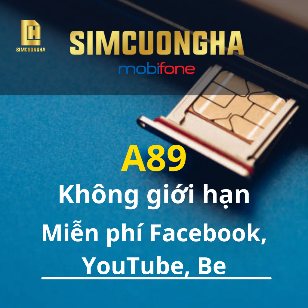 Sim mobifone A89 dùng mạng không giới hạn, kèm miễn phí nghe gọi, sử dụng toàn quốc - SIMCUONGHA