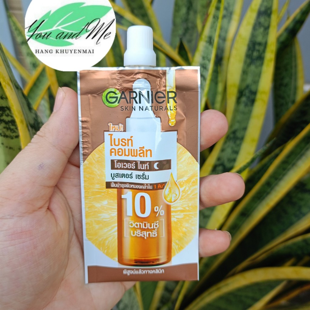 Dưỡng chất ban đêm Garnier 10% Vitamin C - Garnier Bright Complete Overnight Serum