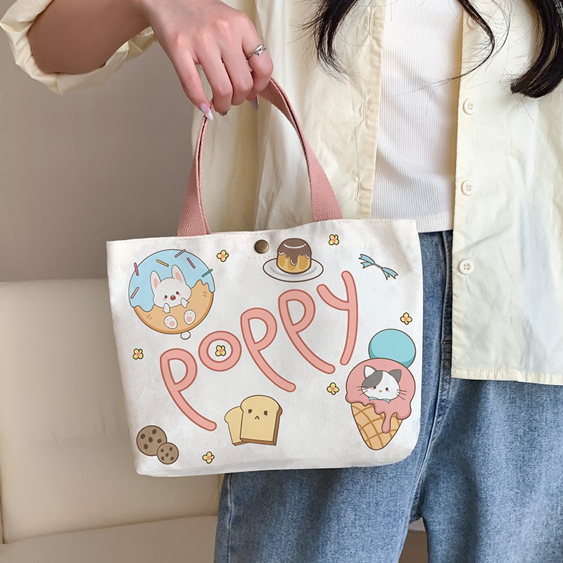 Túi tote vải đeo chéo có cúc bấm đi học đi chơi giá rẻ phong cách hàn quốc TT0 ZENX