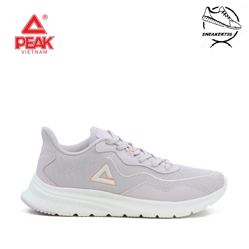 Giày chạy bộ Nữ PEAK Running Light Comfortable EW224058H – Màu Hồng Phấn