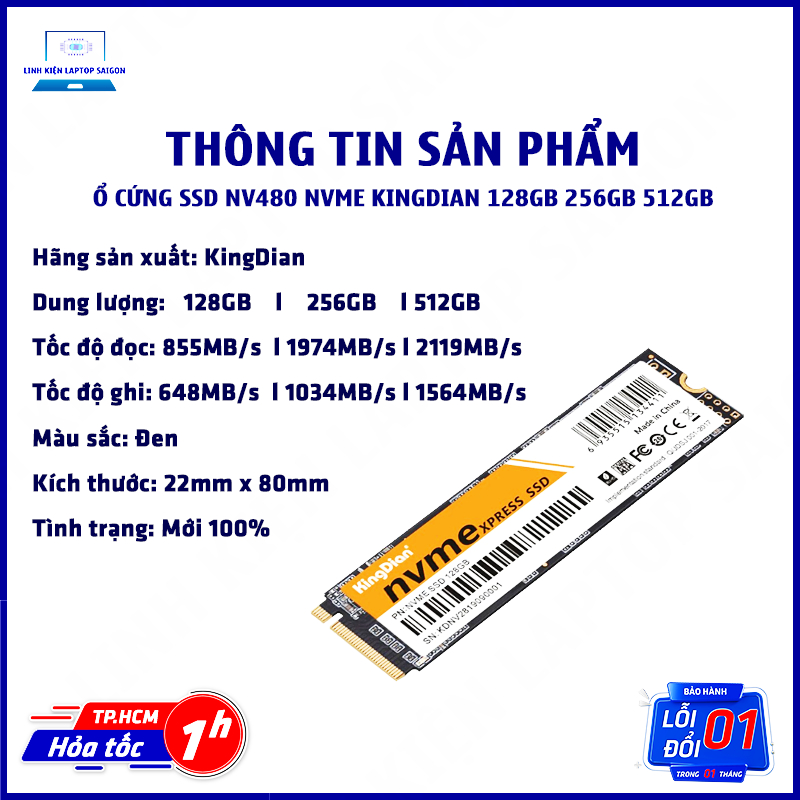 SSD 128GB 256GB 512G Ổ cứng NVME NV480 256GB 128GB 512GB SSD NV480 NVME Kingdian 512GB 256GB 128GB