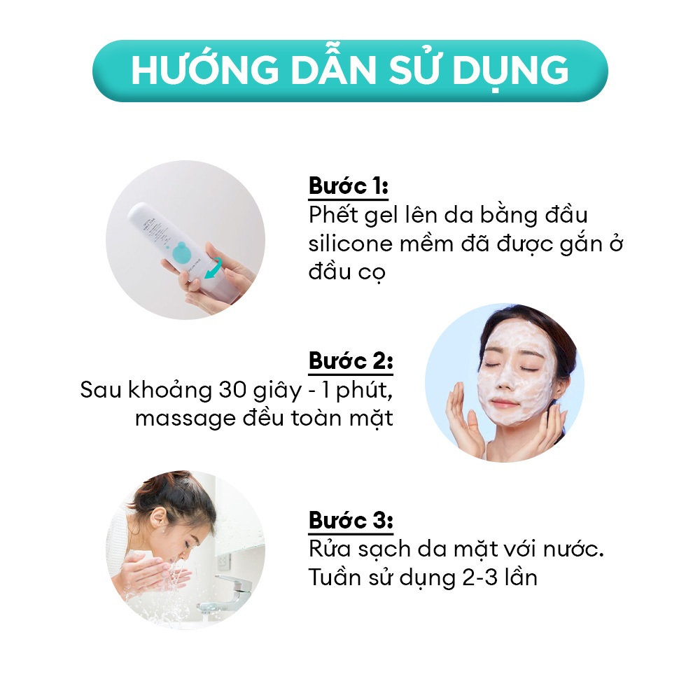 Tẩy Tế Bào Chết Dạng Sủi Bọt Có Chứa Men Vi Sinh Vaccure:treat Crystal Bubble Scrub 100ml