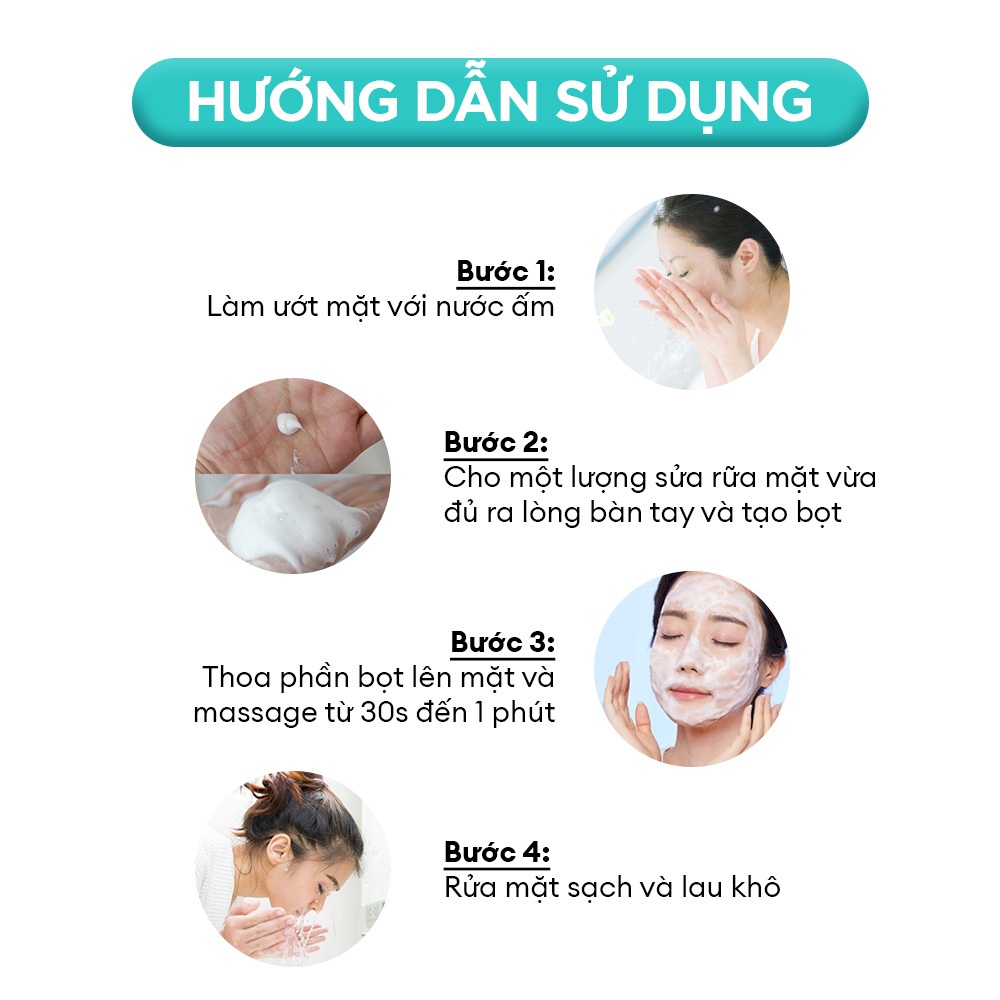 Sữa rửa mặt Vacure:treat Facial Cleanser For Sensitive Skin 150ml làm sạch dịu nhẹ