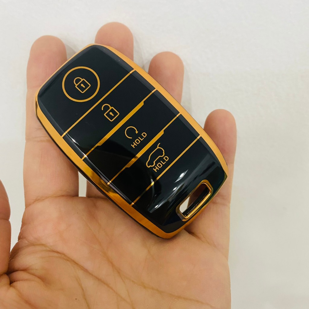 Ốp chìa khóa xe Kia K3, Cerato, Sorento, Seltos, Sonet, mẫu tráng gương + kèm móc treo
