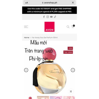 Nước hoa chính hãng Avon Far away 50ml