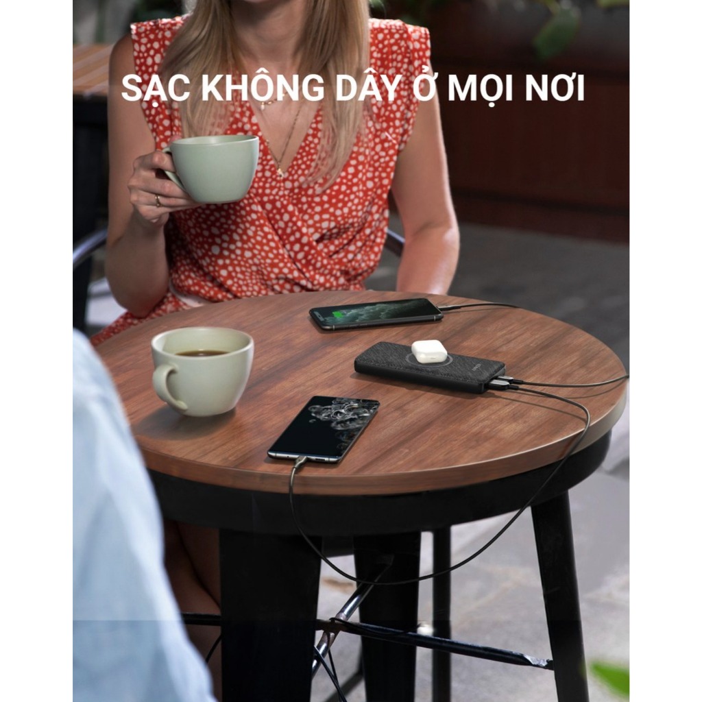 Pin Sạc Dự Phòng Anker A1245 PD 20W / A1617 10000mAh, A1617 Sạc không dây 10W/7.5W/5W,