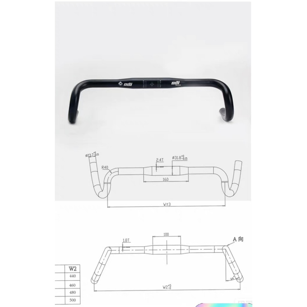 Ghidong Dropbar Gravel/Handlebar Dropbar Gravel/ ODI