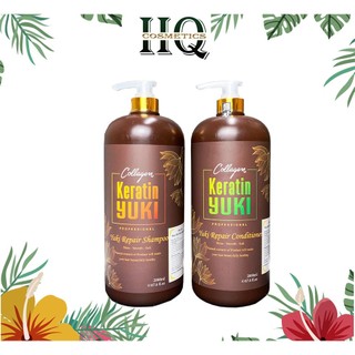 Gội xả phục hồi bóng mượt keratin yuki 2000ml