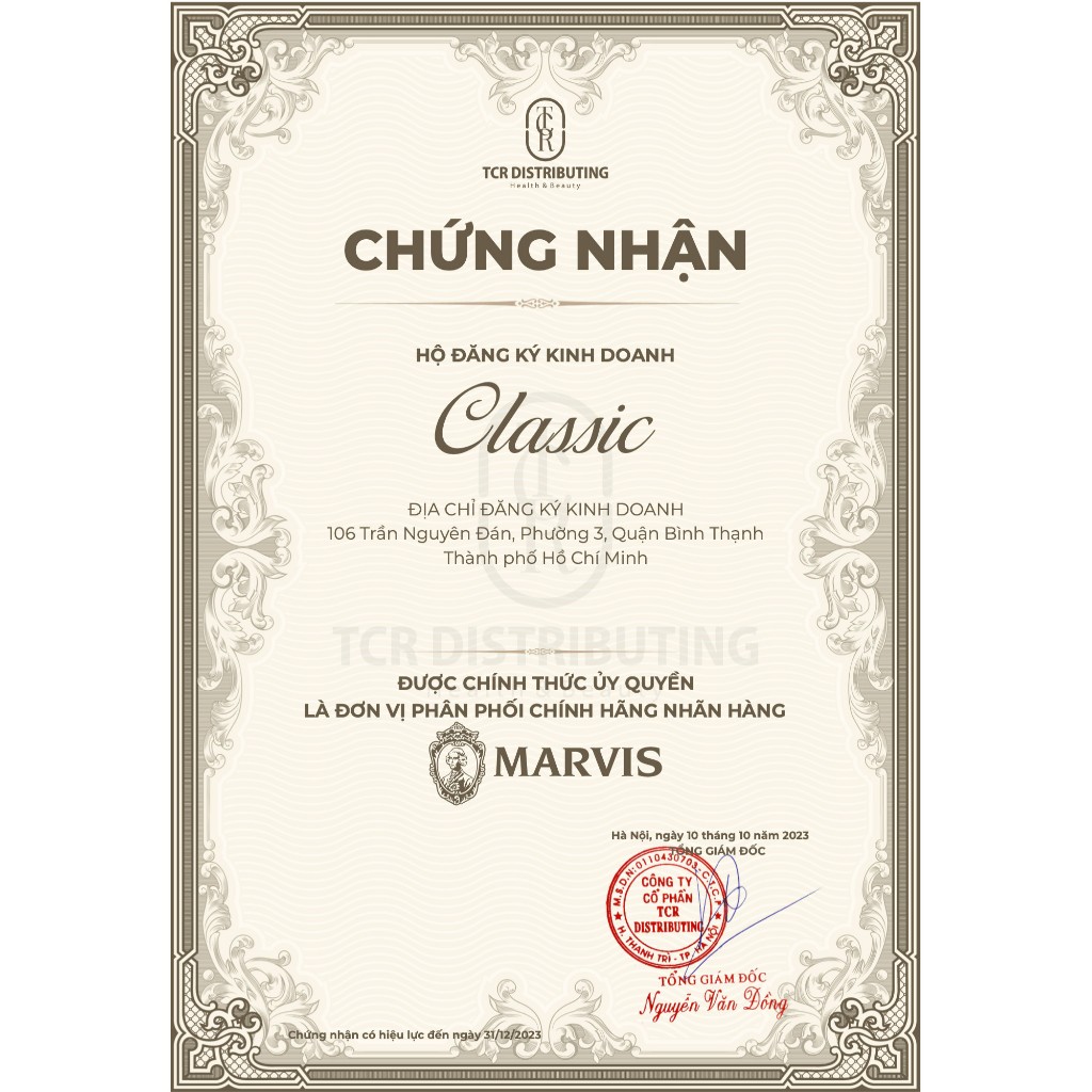 Kem Đánh Răng Marvis Sensitive Gums Gentle Mint