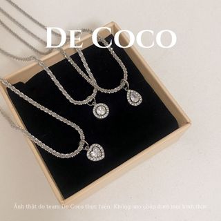 Dây chuyền nữ De Coco Julia trái tim lấp lánh (kèm Túi giấy + Hộp + Thiệp) DECOCO ACCESSORIES