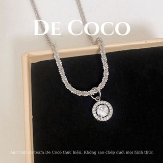 Dây chuyền nữ De Coco Julia trái tim lấp lánh (kèm Túi giấy + Hộp + Thiệp) DECOCO ACCESSORIES