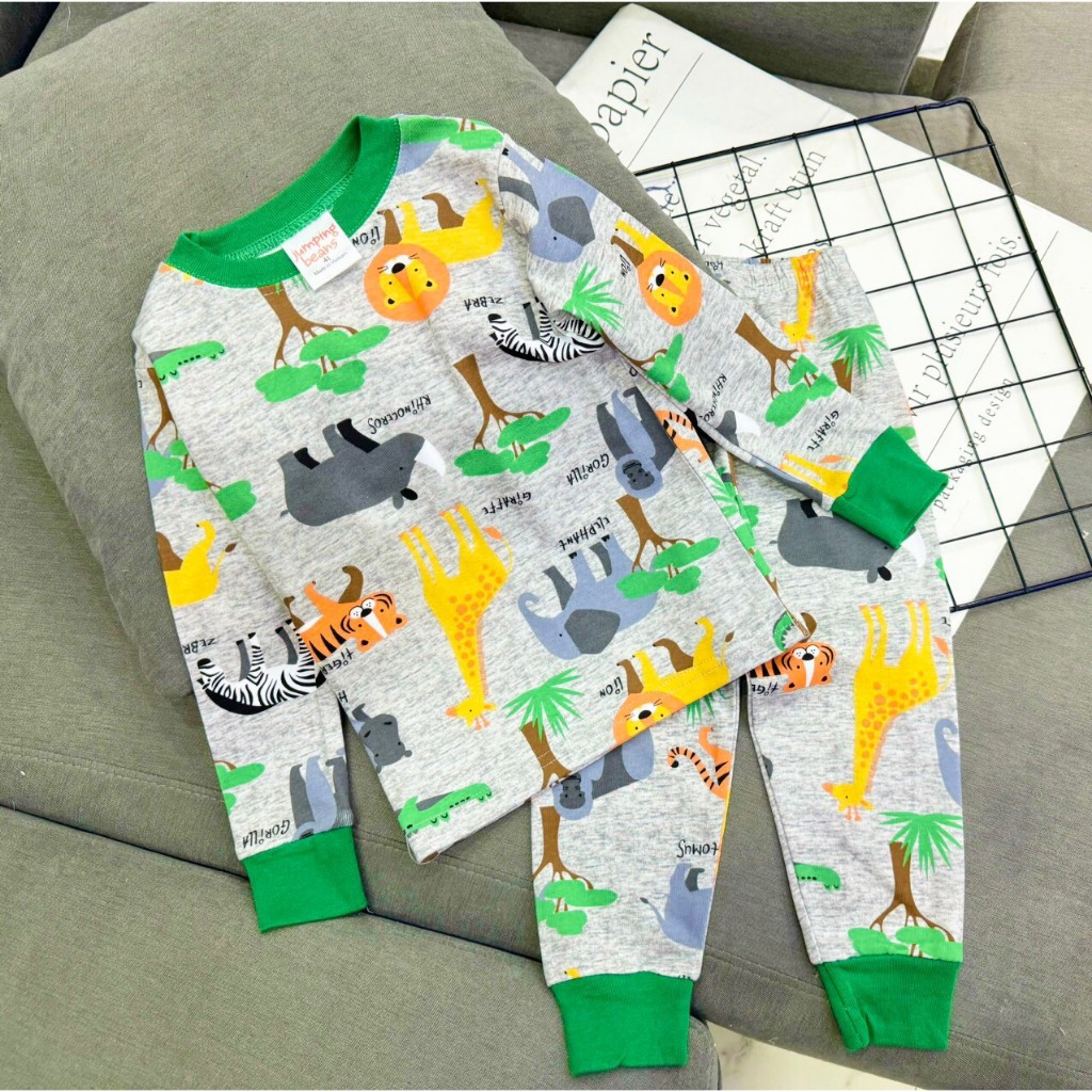 Đồ Bộ Bé Trai 9-22 Kg Set Quần Áo Dài Trẻ Em Cho Bé 1-6 Tuổi Mặc Nhà Làm Đồ Ngủ Borip In Hình Hot Trend Homie Kids