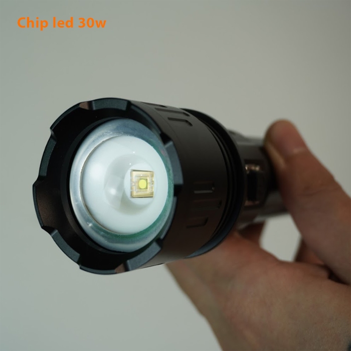 Đèn pin chiếu xa chống nước KC30 KIMCEL đèn sạc pin trâu