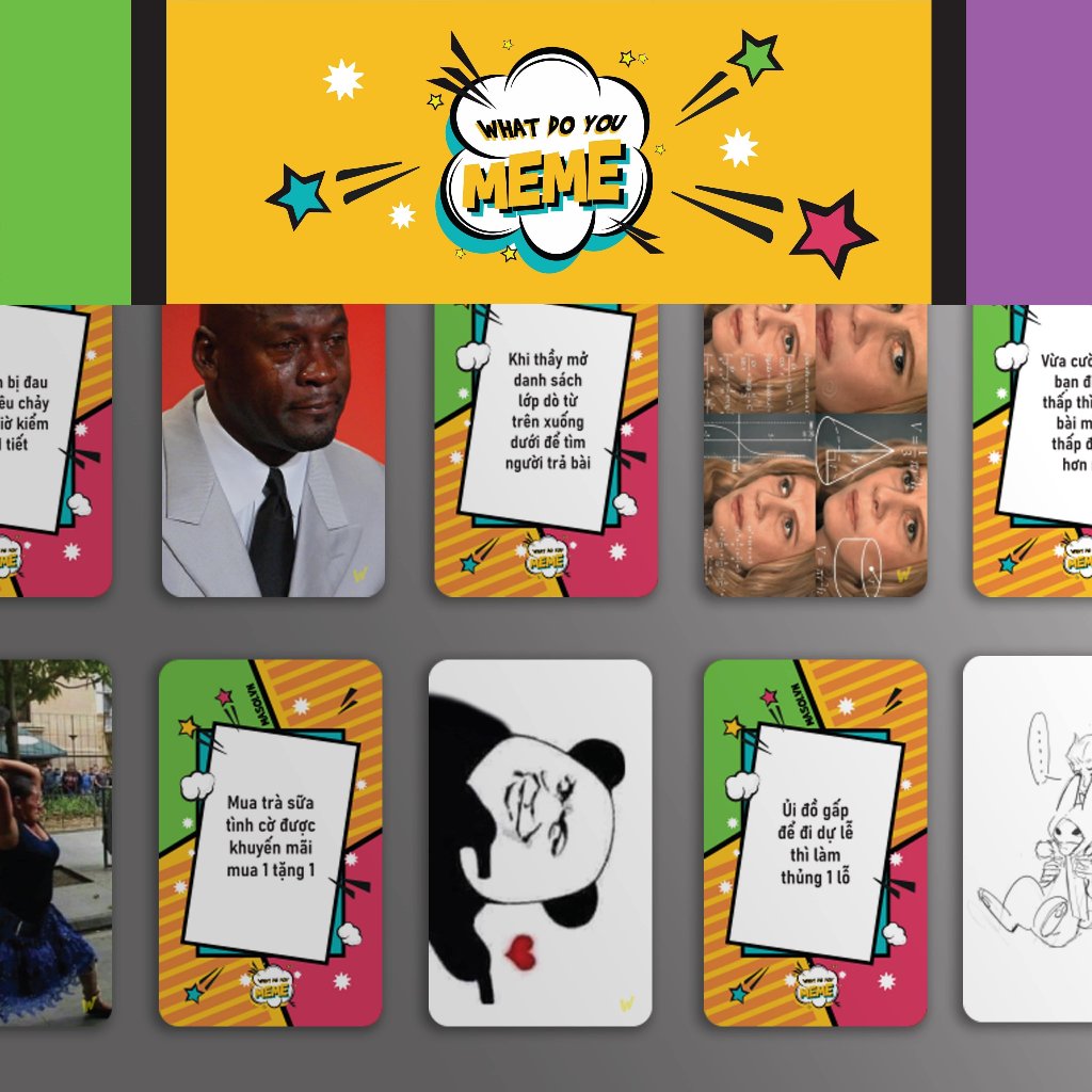 Sản Phẩm Sỉ- Bộ Bài MeMe 3 giá từ 17k/bộ