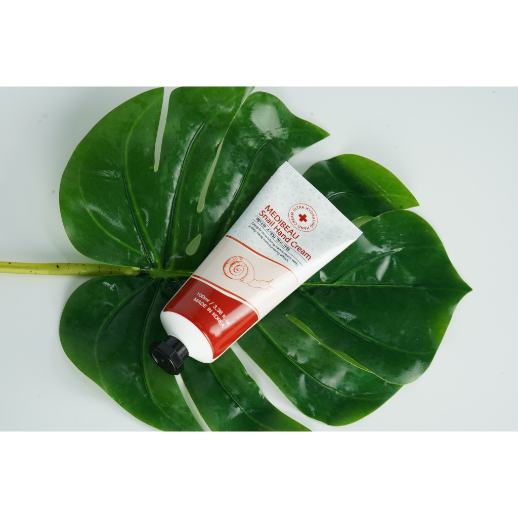 Kem dưỡng da tay mềm mịn tinh chất ốc sên Hàn Quốc Medibeau Snail Hand Cream 100ml