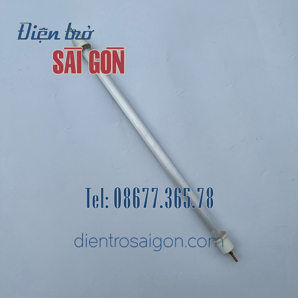 Bóng sấy sứ, bóng sấy thạch anh, điện trở ống thủy tinh phi 18 dài 30cm, 40cm, 50cm, 60cm