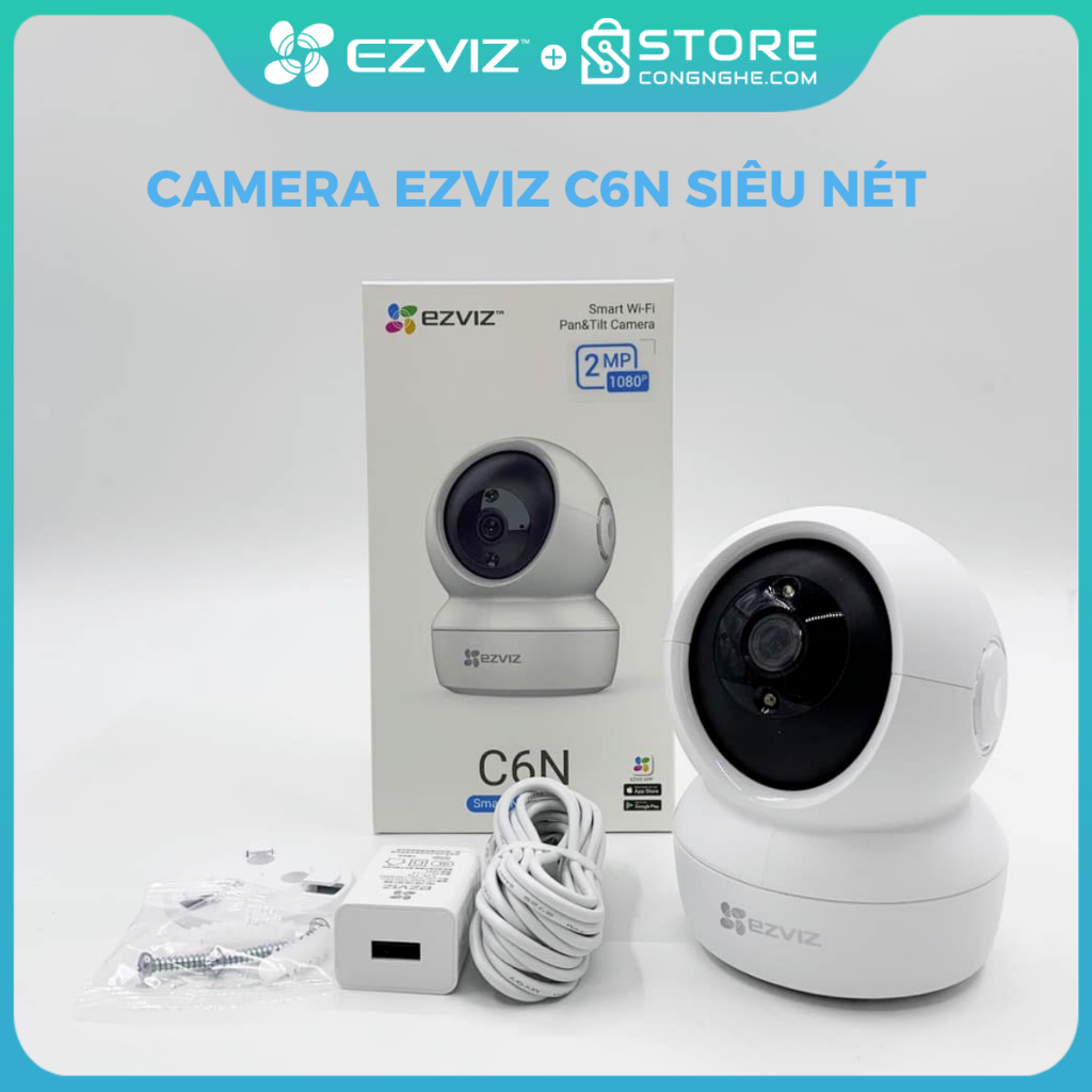 Camera ip wifi trong nhà Ezviz C6N 1080p chính hãng bảo hành 2 năm kèm quà tặng hấp dẫn