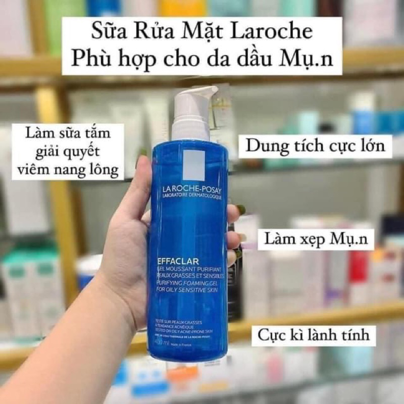 Sữa rửa mặt Laroche Posay 400ml - da dầu