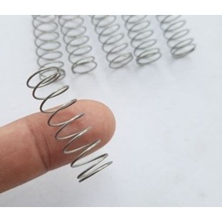 Lò xo nén phi 3, 4, 5, 6, 7, 8, 10 dài 20mm sợi 0.5mm chất liệu inox 304 không gỉ siêu đẹp