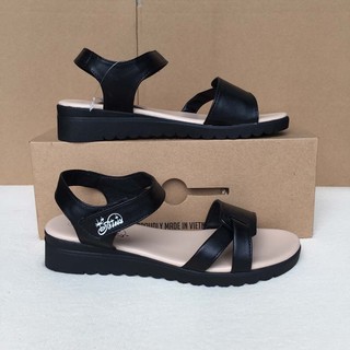 Dép sandal bt nữ dtw011388den/dtw011388kem
