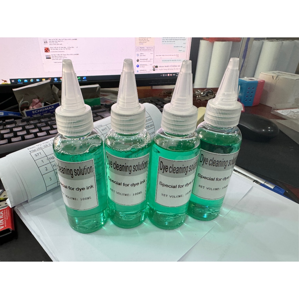 Dung Dịch Ngâm Đầu Phun Cho Mực Dye Máy In Epson/ Canon/ HP/ Brother