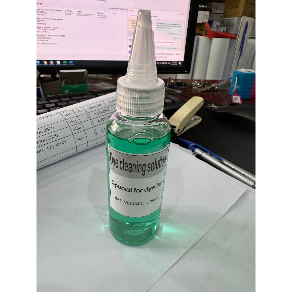 Dung Dịch Ngâm Đầu Phun Cho Mực Dye Máy In Epson/ Canon/ HP/ Brother