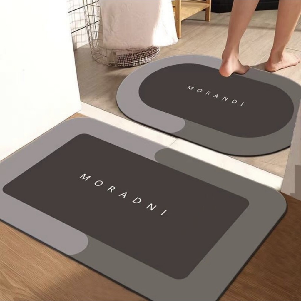 Thảm SILICOL, thảm chùi chân, thấm hút nước 5 giây, mặt thảm lót siêu mịn, đế cao su chống trượt cực hiệu quả.