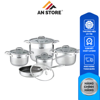 Bộ nồi chảo inox 5 món gume hàn quốc cao cấp
