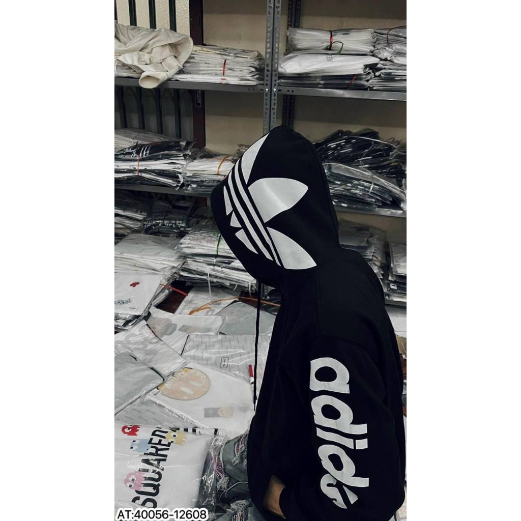 Áo Khoác Hoodie khóa adi.das Họa Tiết INn Chữ Sắc Nét , Áo Hoodie khóa Chất Liệu Vải Nỉ Siêu Hot 2023