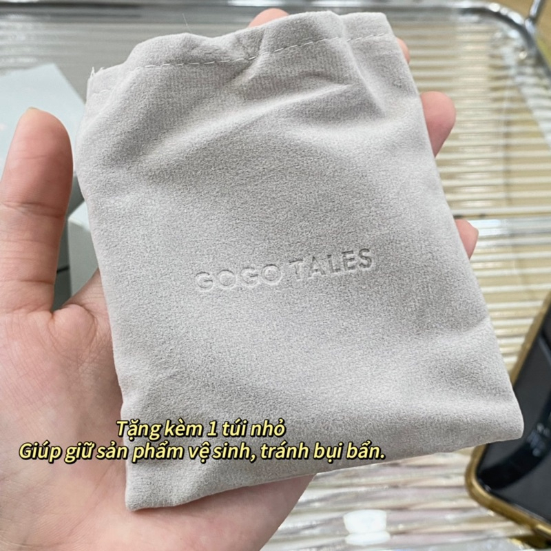 Phấn nước Cushion Gogotales vỏ bạc tráng gương kèm lõi thay thế và túi rút nhung đáng yêu GT524