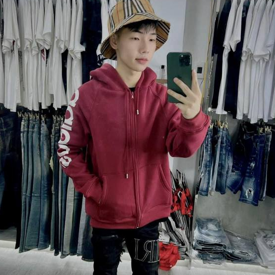 Áo Khoác Hoodie khóa adi.das Họa Tiết INn Chữ Sắc Nét , Áo Hoodie khóa Chất Liệu Vải Nỉ Siêu Hot 2023