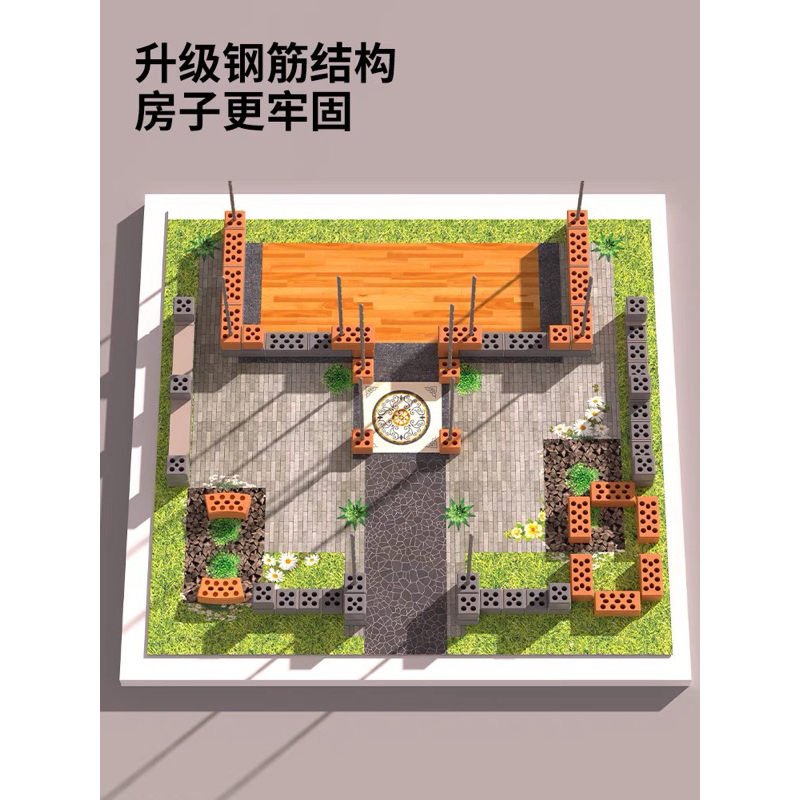 Lego xếp hình ngôi nhà 407 chi tiết cho bé