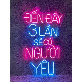 Đèn Led Neon hình chữ trang trí (nhận làm theo yêu cầu)