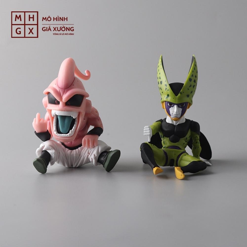 Mô hình Dragon Ball Frieza, mabu, cell ngồi - Cao 12 -13cm - nặng 300gram - Dragon Ball - bọc túi opp - no box