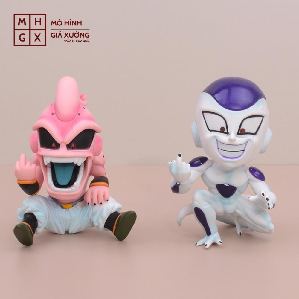 Mô hình Dragon Ball Frieza, mabu, cell ngồi - Cao 12 -13cm - nặng 300gram - Dragon Ball - bọc túi opp - no box