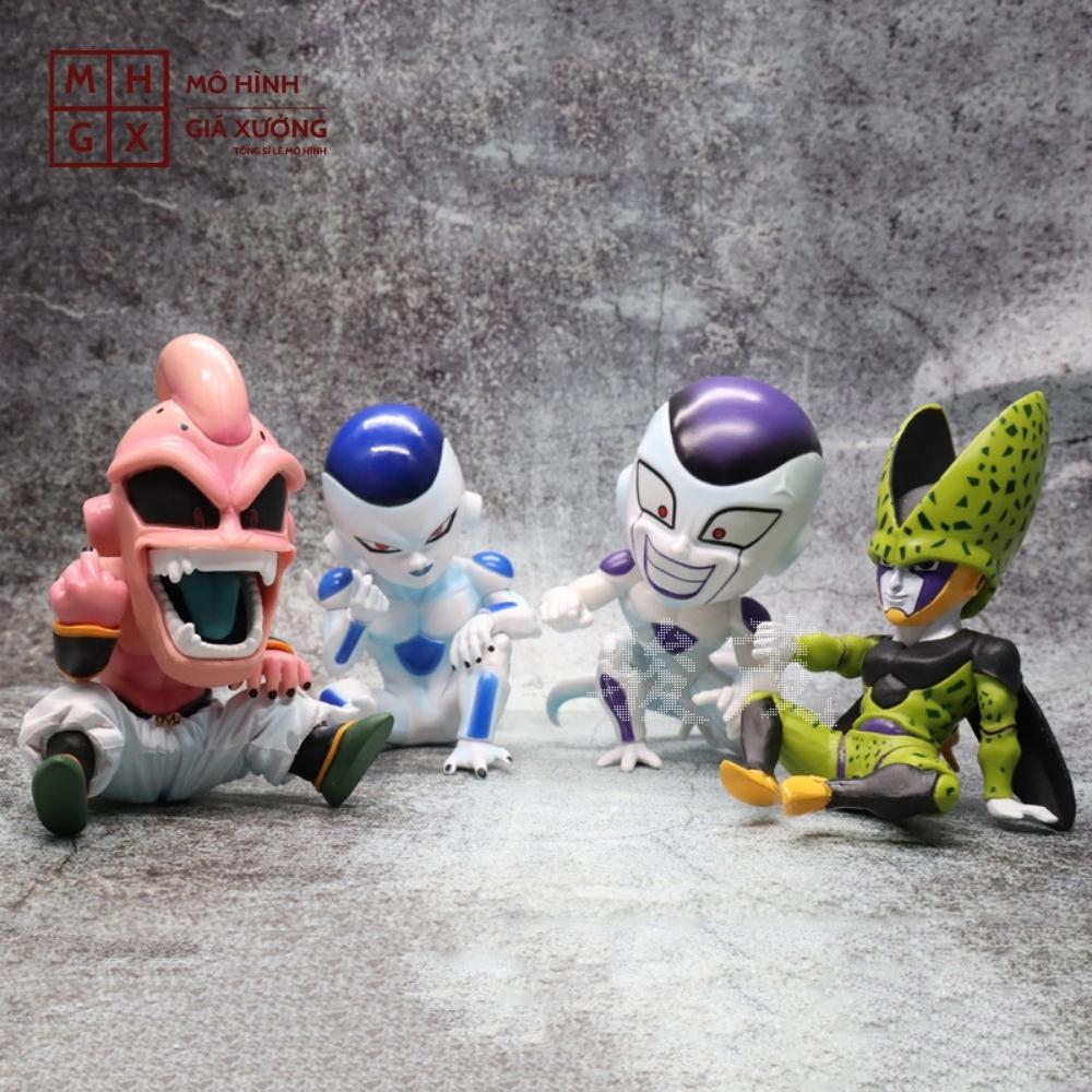 Mô hình Dragon Ball Frieza, mabu, cell ngồi - Cao 12 -13cm - nặng 300gram - Dragon Ball - bọc túi opp - no box