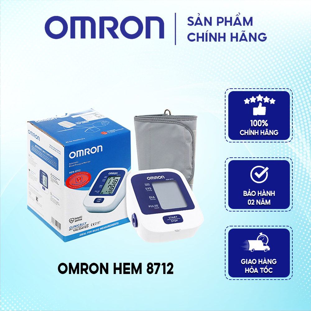 Máy đo huyết áp bắp tay tự động OMRON HEM 8712 - 01 bộ