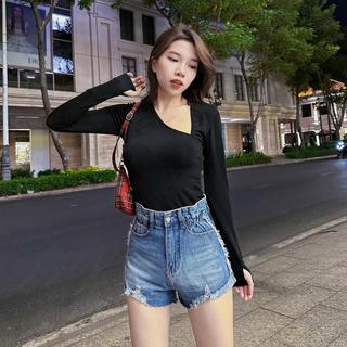 Quần Short Đùi Rách Kiểu Tua Phối Lưng Chun ( Mã Mới )