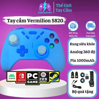 Tay cầm chơi game fifa online 4 S820, Tay cầm chơi game bluetoolth có dây và không dây, Gamepad cho PC,IOS,Android