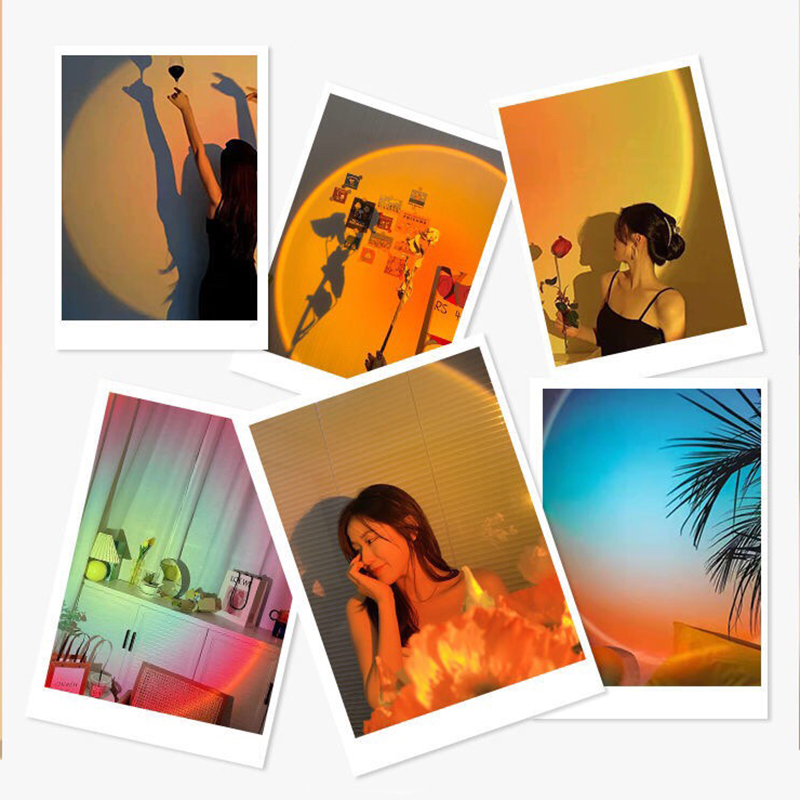 Đèn Hoàng Hôn Phi Hành Gia 16 Màu Sạc Pin 5w Đèn LED Phi Hành Gia Selfie Chụp Ảnh Quay Video Decor PHG